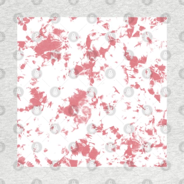 Watermelon pink and white marble Storm - Tie-Dye Shibori Texture by marufemia